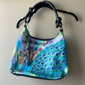 Sharif peacock handbag